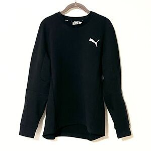 NEW Puma Men’s Crew Neck Long Sleeve Black Pullover Sweatshirt Black Medium